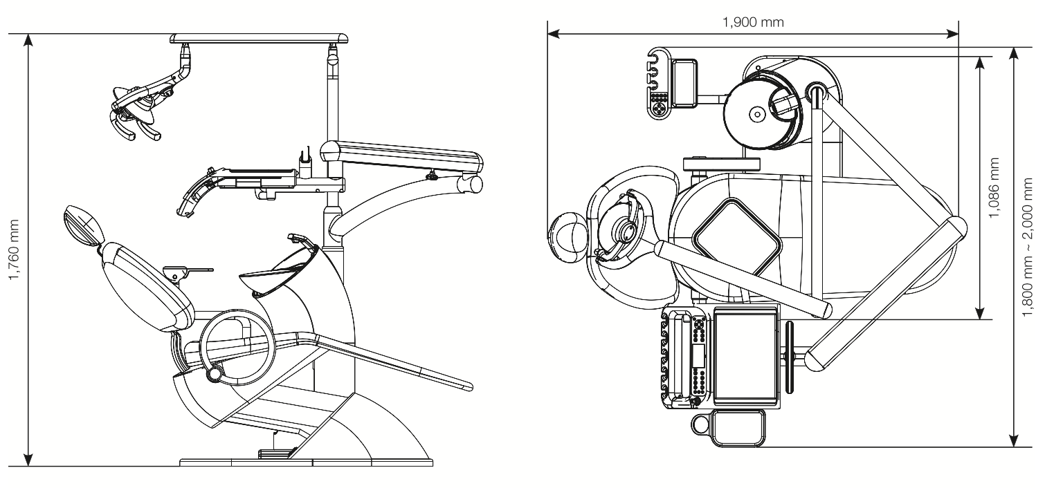 Dental Chair UK - K3 - Stylish - Modern and Ergonomic - OSSTEM UK